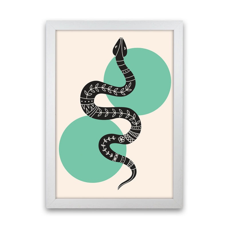 Abstract Snake Art Print by Jason Stanley White Grain