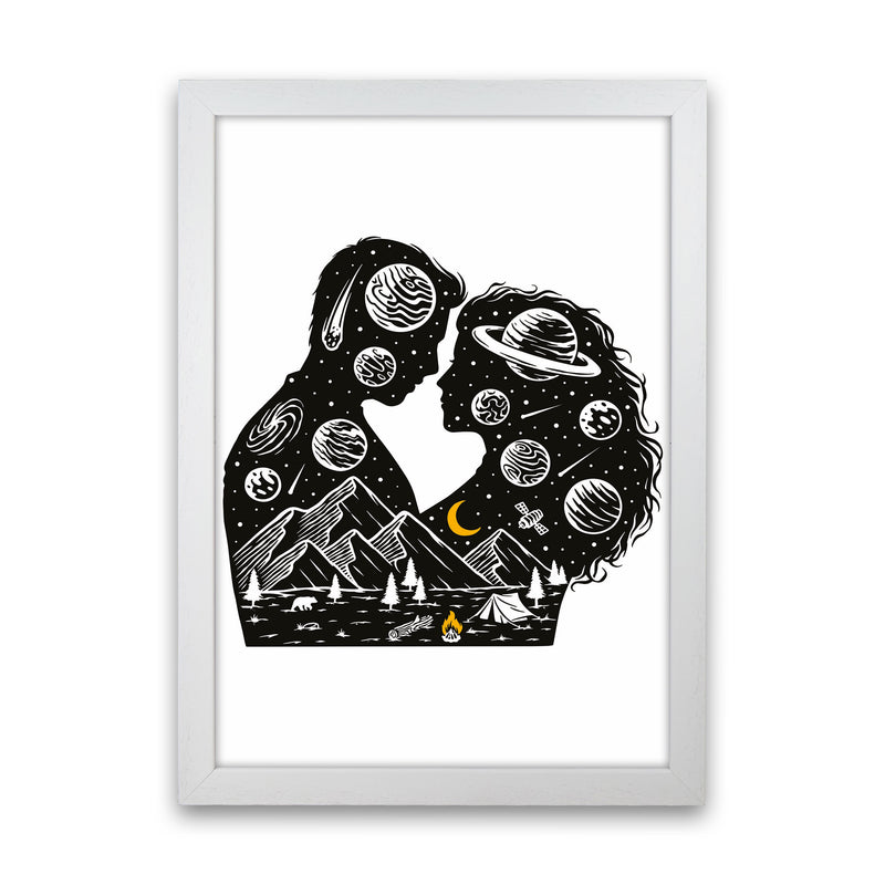 Galactic Love Art Print by Jason Stanley White Grain