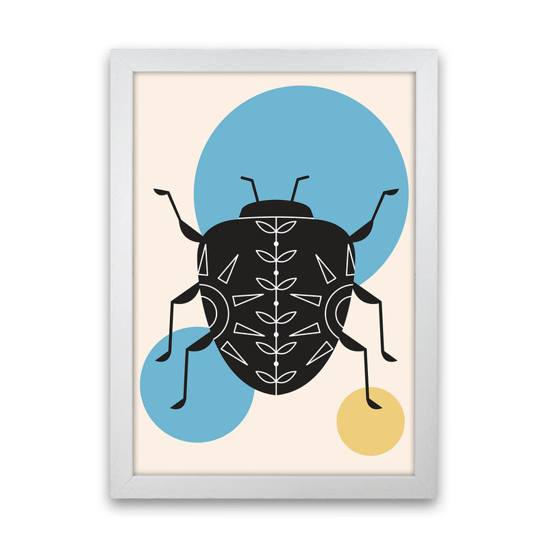 Lonely Beetle Art Print by Jason Stanley White Grain