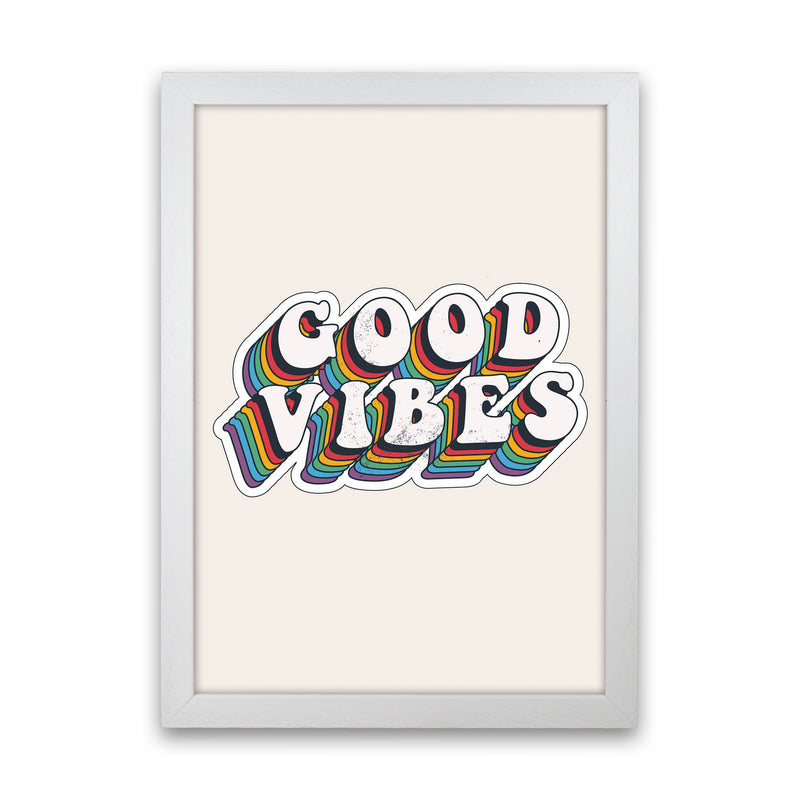 Good Vibes!! Art Print by Jason Stanley White Grain