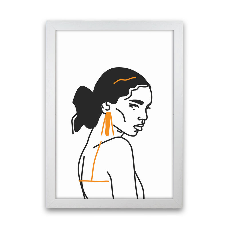 Strong Woman Art Print by Jason Stanley White Grain