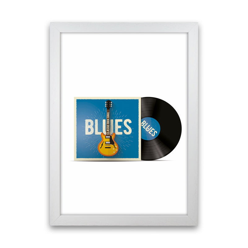 Blues Vinyl Art Print by Jason Stanley White Grain