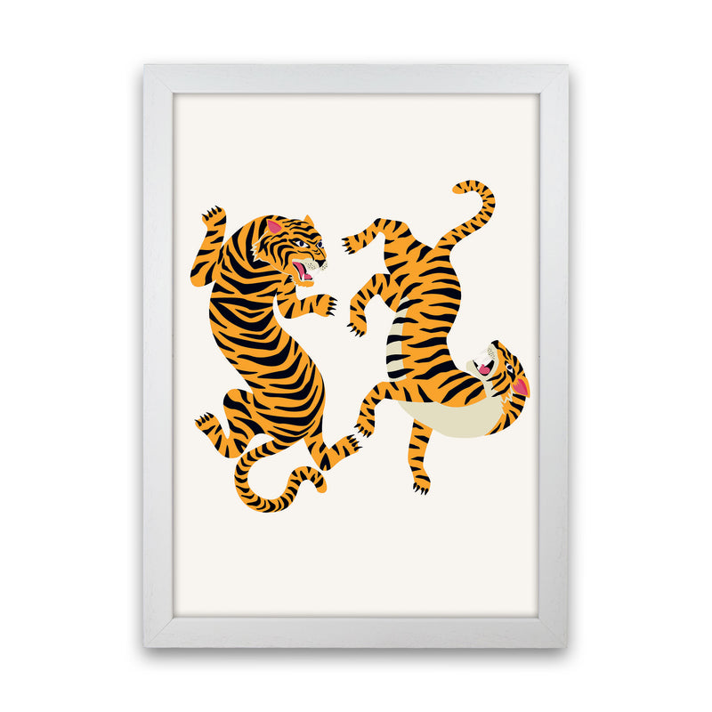 Two Tigers Art Print by Jason Stanley White Grain