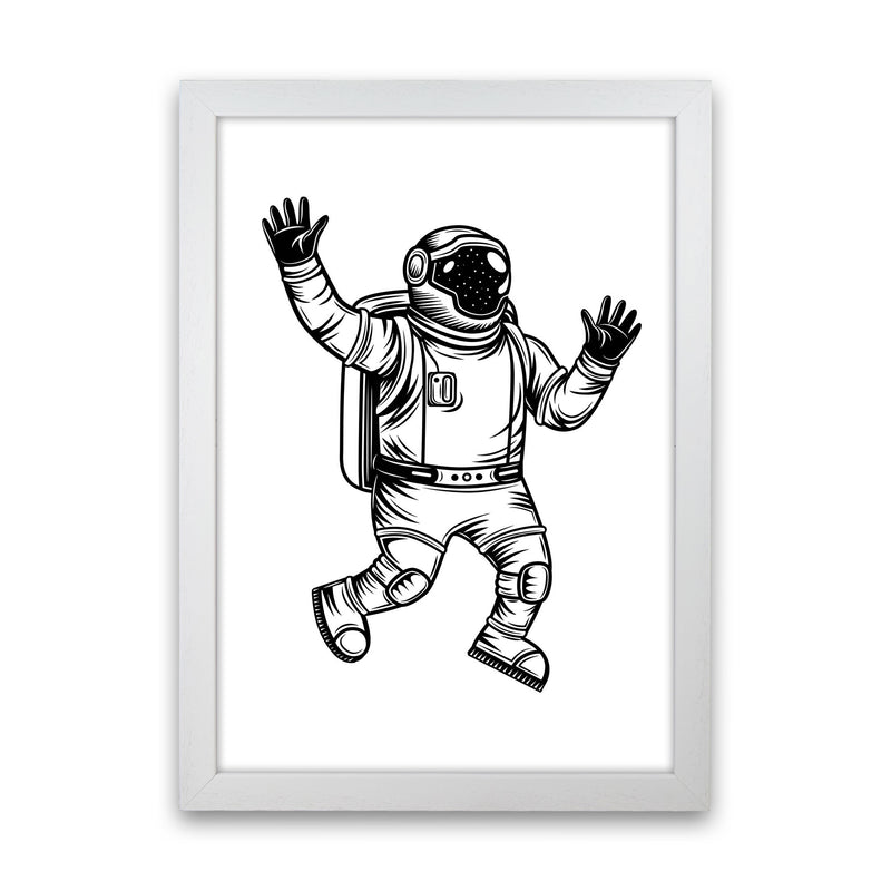 Space Man Art Print by Jason Stanley White Grain
