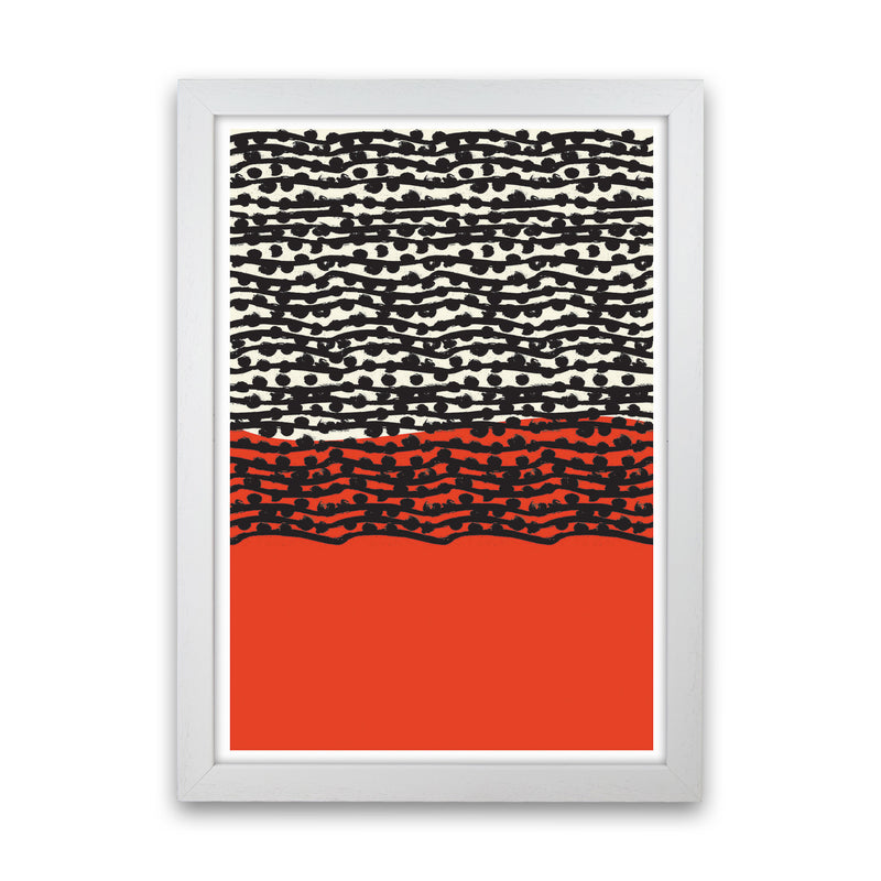 Red Vibe 2 Art Print by Jason Stanley White Grain