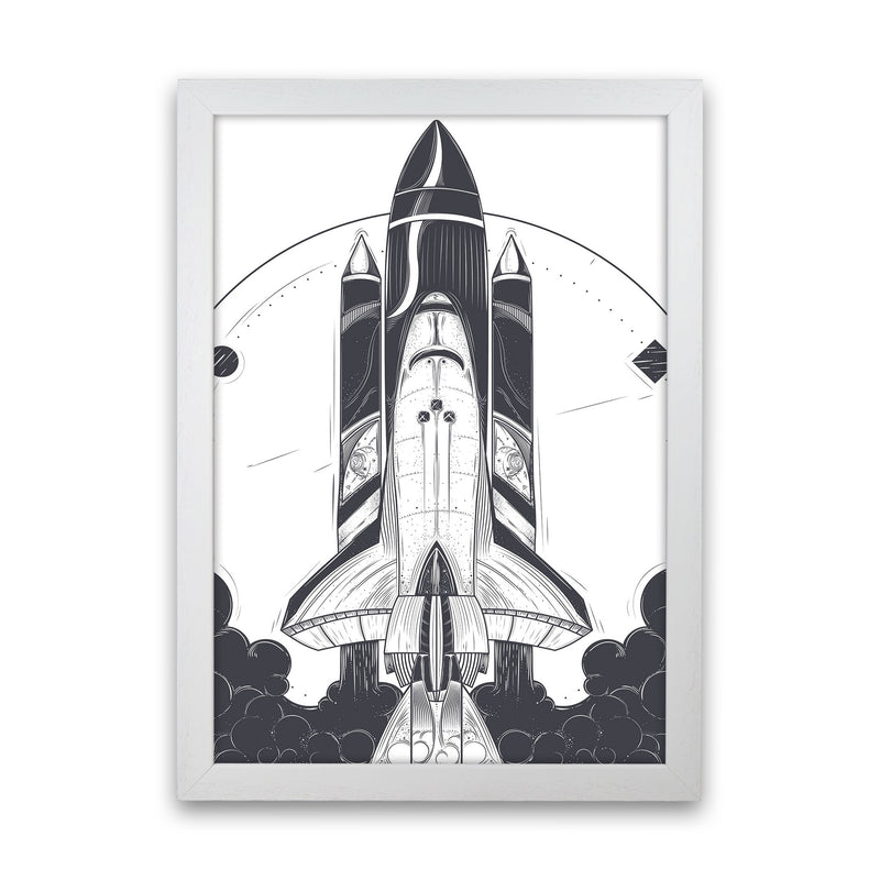 Blastoff! Art Print by Jason Stanley White Grain