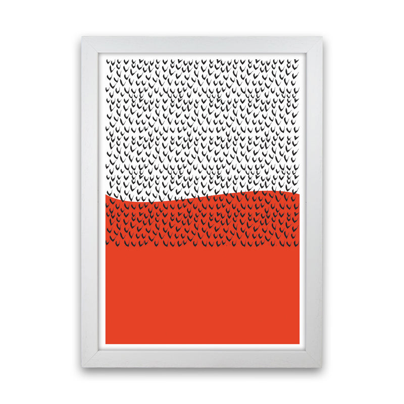 Red Vibe Art Print by Jason Stanley White Grain