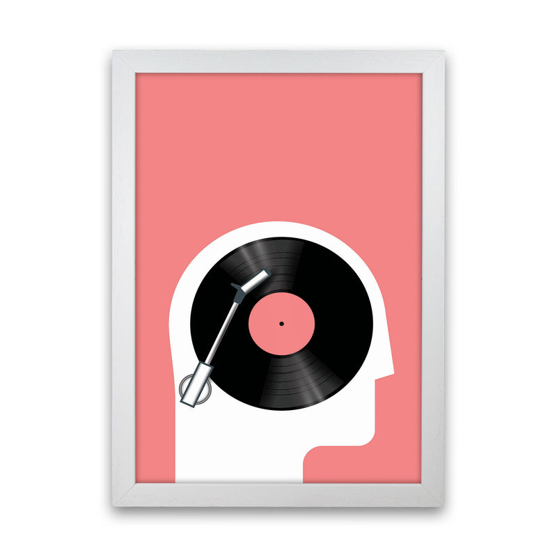 Listen To Records Art Print by Jason Stanley White Grain