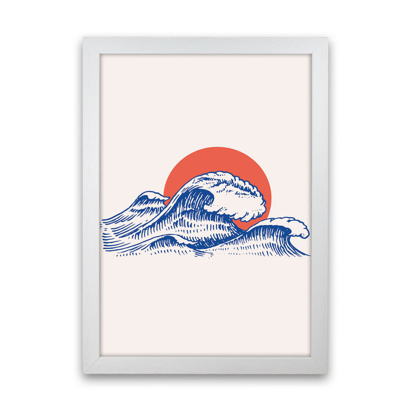 Chill Waves Art Print by Jason Stanley White Grain