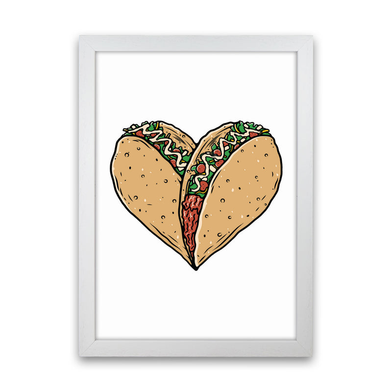 Tacos Are Life Art Print by Jason Stanley White Grain