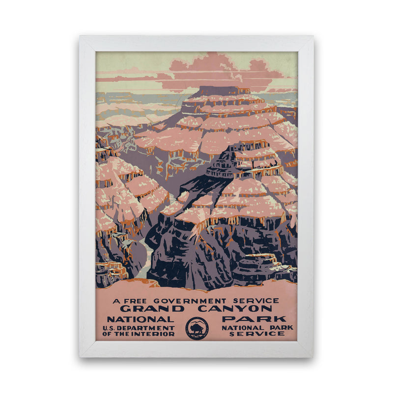 Grand Canyon National Park Art Print by Jason Stanley White Grain