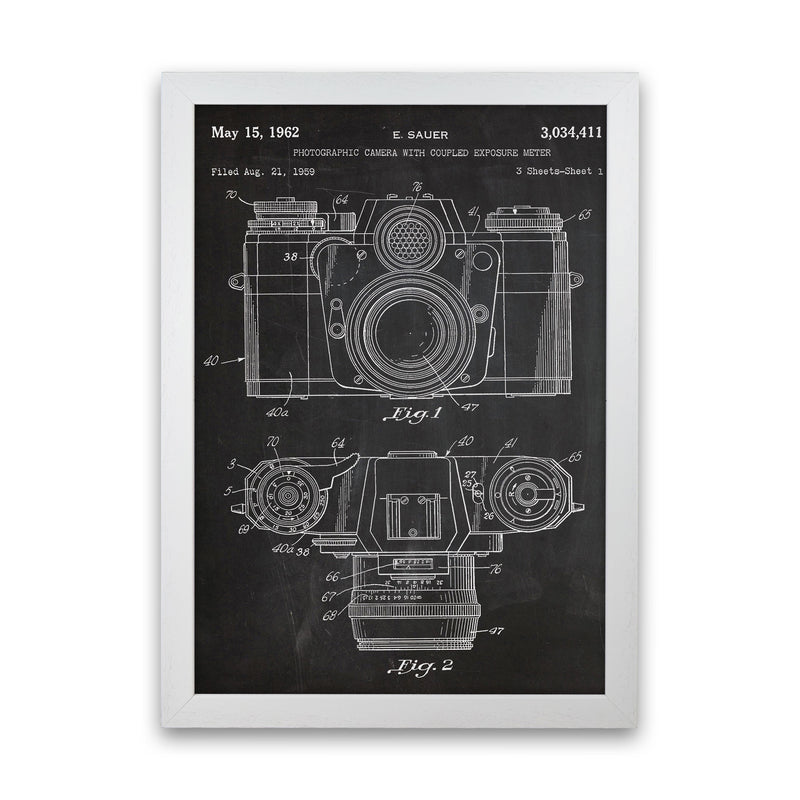 Vintage Camera Patent Art Print by Jason Stanley White Grain