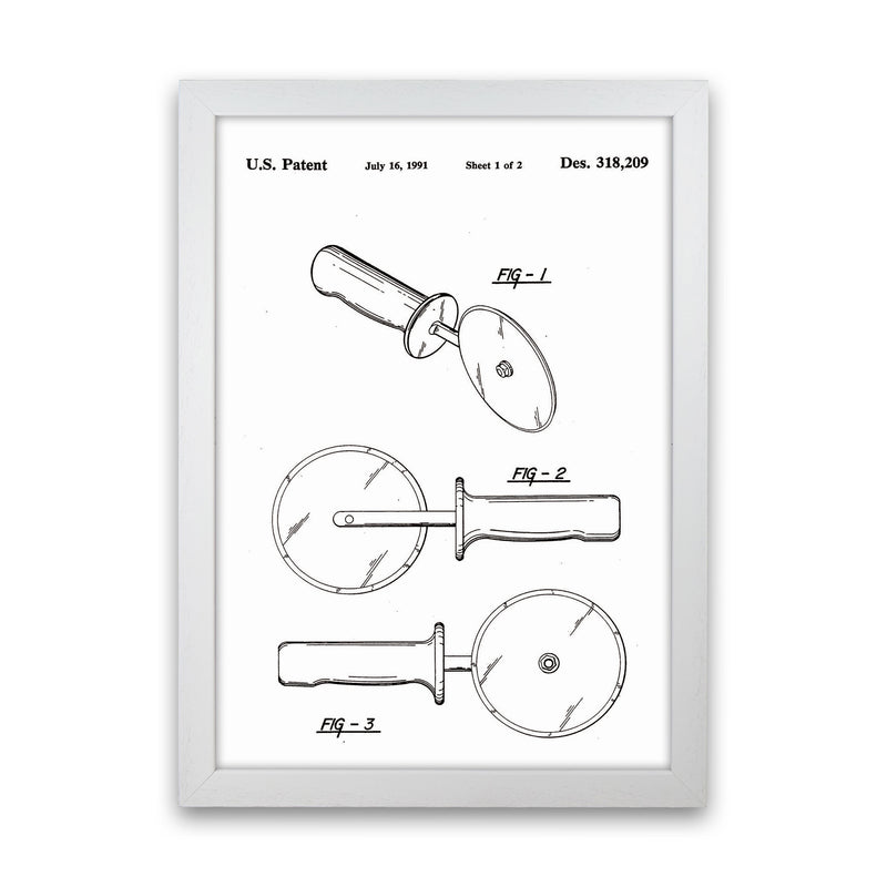 Pizza Cutter Patent Art Print by Jason Stanley White Grain