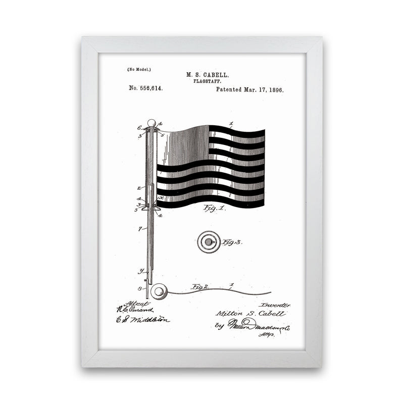 Flagstaff Patent Art Print by Jason Stanley White Grain