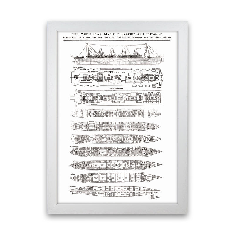 Titanic Patent Art Print by Jason Stanley White Grain