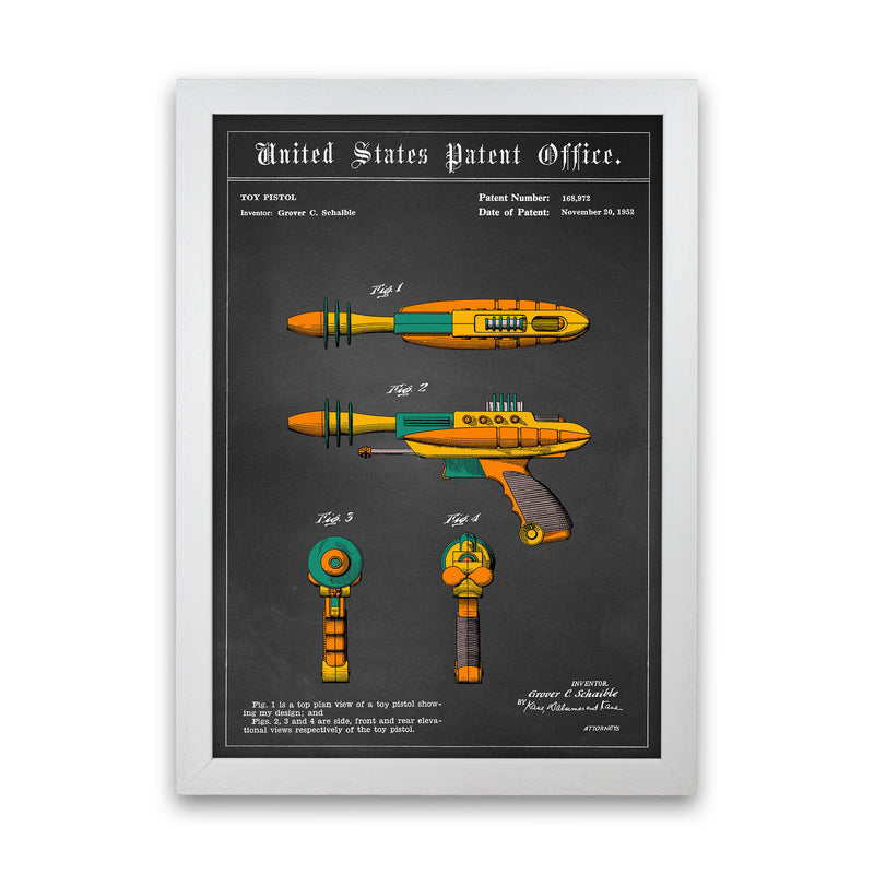 Raygun Art Print by Jason Stanley White Grain