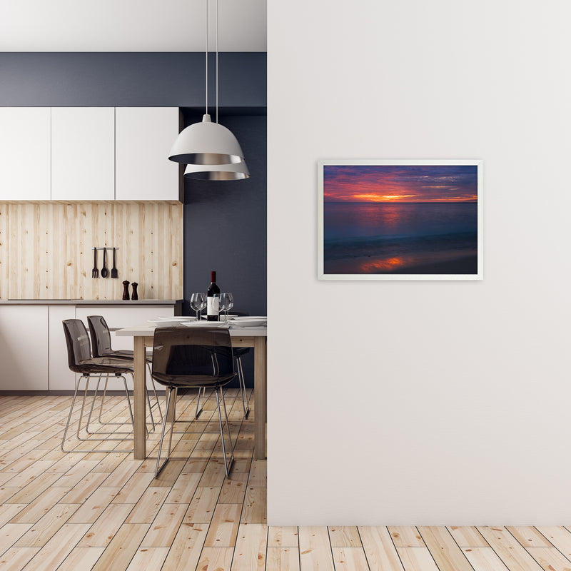 Monet Sunrise Art Print by Karsten Wrobel A2 Oak Frame