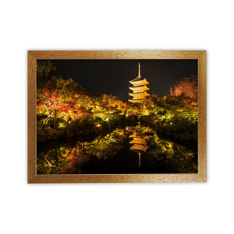 Kyoto Fire Landscape Art Print by Karsten Wrobel Oak Grain