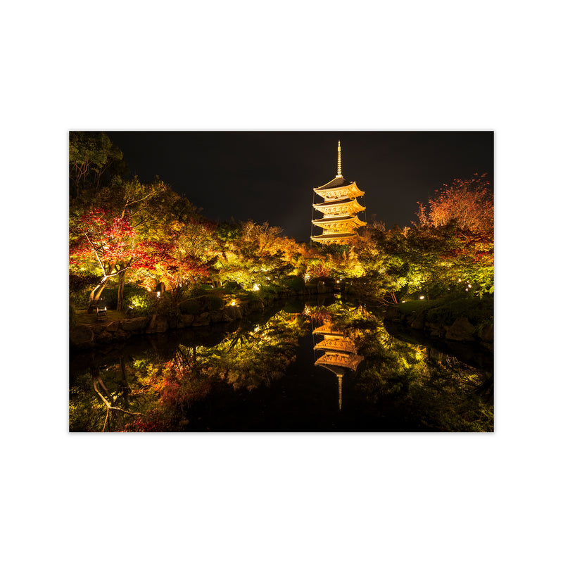Kyoto Fire Landscape Art Print by Karsten Wrobel Print Only