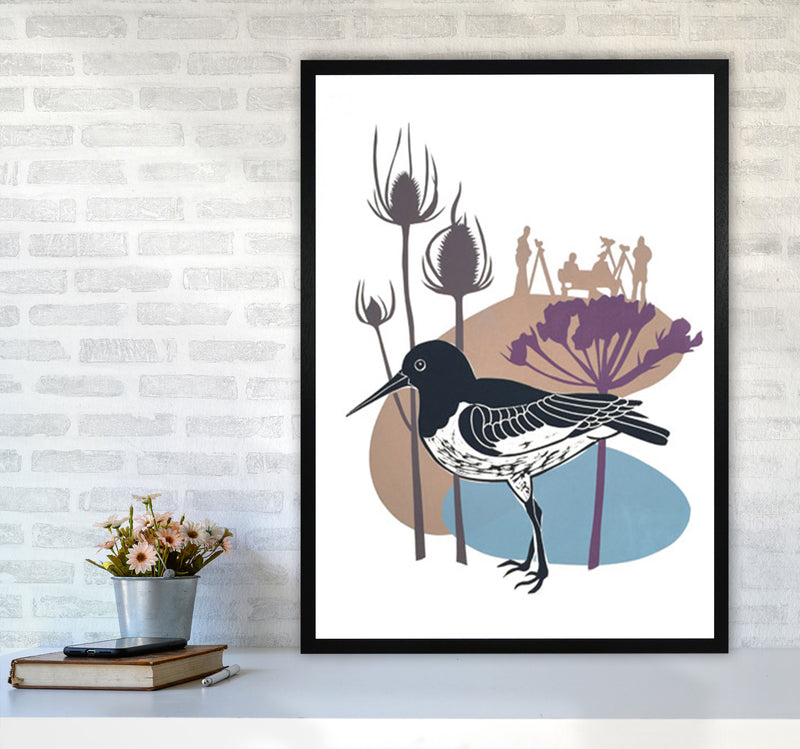 Birdwatchers Art Print by Kate Heiss A1 White Frame