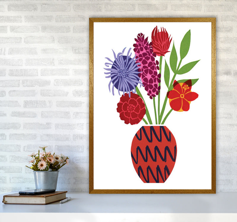 Zig Zag Vase Art Print by Kate Heiss A1 Print Only