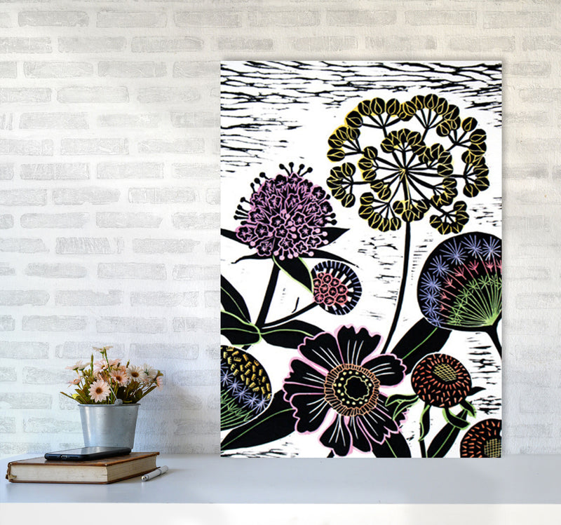 Autumn Seeds Art Print by Kate Heiss A1 Black Frame