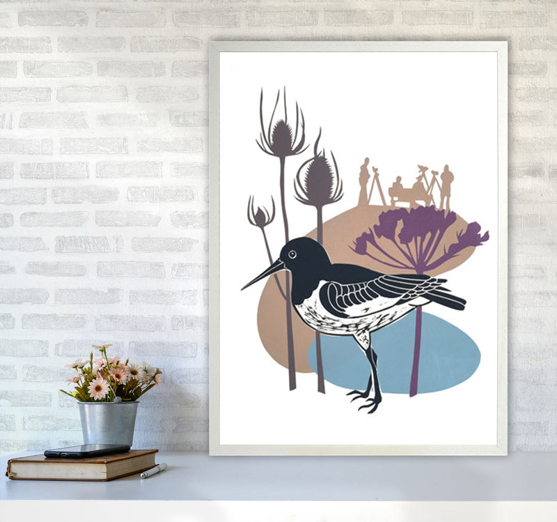 Birdwatchers Art Print by Kate Heiss A1 Oak Frame