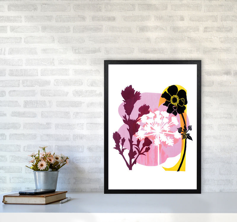 Japanese Anemone Art Print by Kate Heiss A2 White Frame