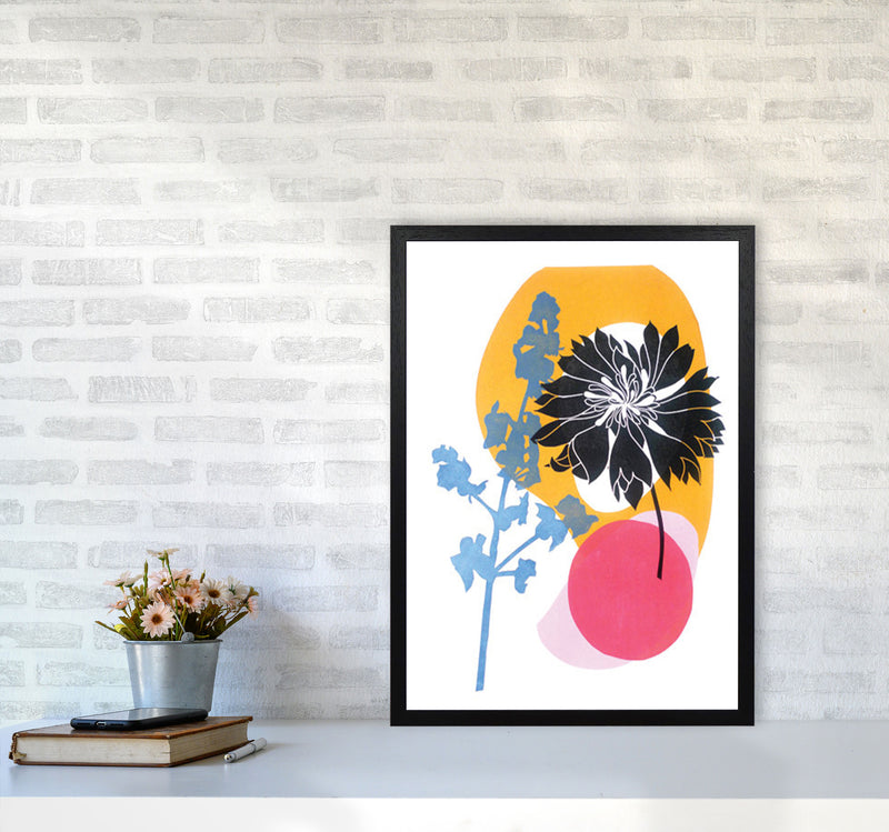 Cornflower Art Print by Kate Heiss A2 White Frame