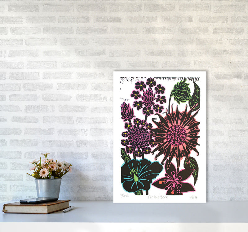 For The Bees Art Print by Kate Heiss A2 Black Frame