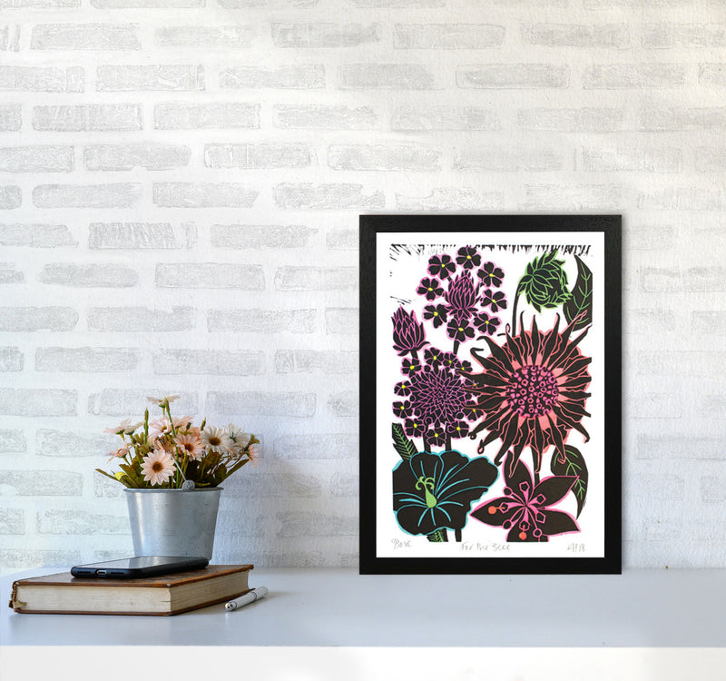 For The Bees Art Print by Kate Heiss A3 White Frame