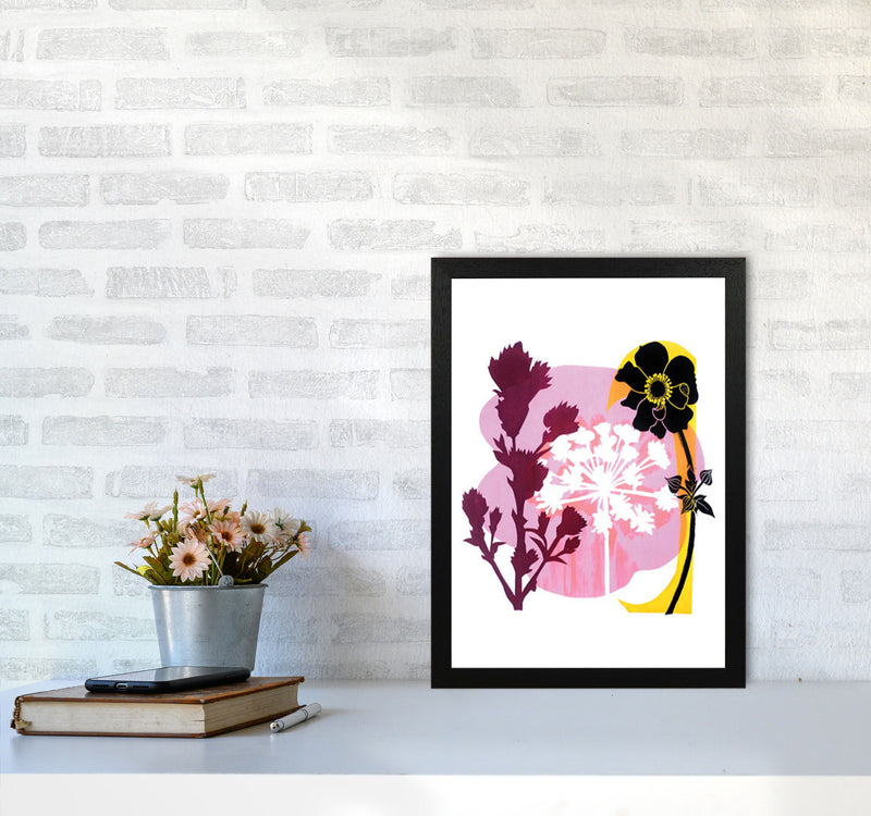 Japanese Anemone Art Print by Kate Heiss A3 White Frame