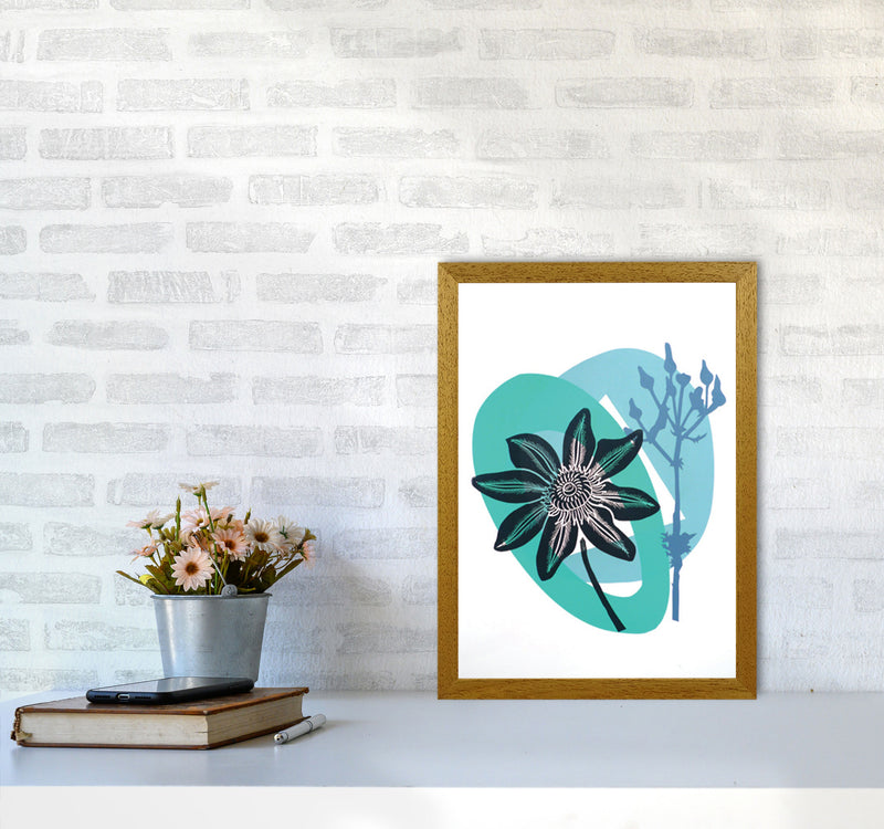 Clematis & Ragwort postcard Art Print by Kate Heiss A3 Print Only