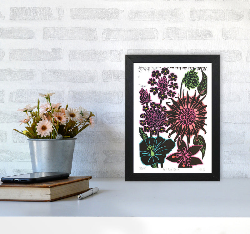 For The Bees Art Print by Kate Heiss A4 White Frame