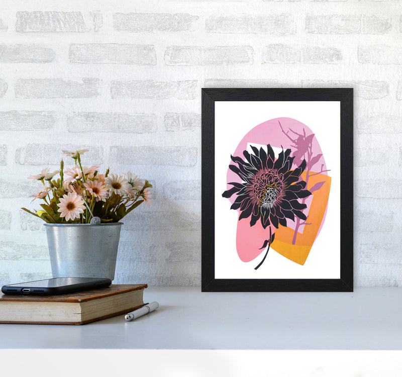 Clematis & Blueberry Art Print by Kate Heiss A4 White Frame