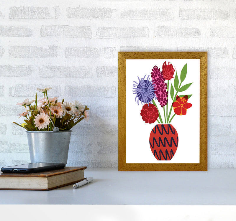 Zig Zag Vase Art Print by Kate Heiss A4 Print Only