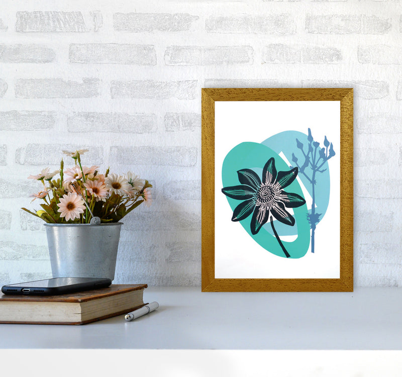 Clematis & Ragwort postcard Art Print by Kate Heiss A4 Print Only