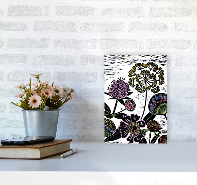 Autumn Seeds Art Print by Kate Heiss A4 Black Frame