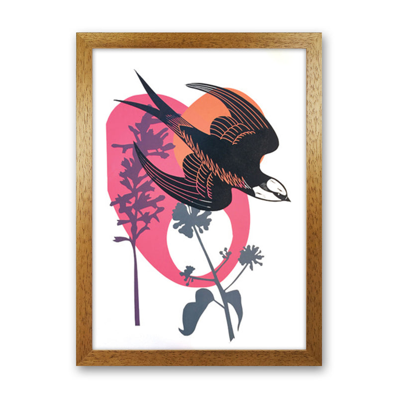 Evening Swallow Art Print by Kate Heiss Oak Grain