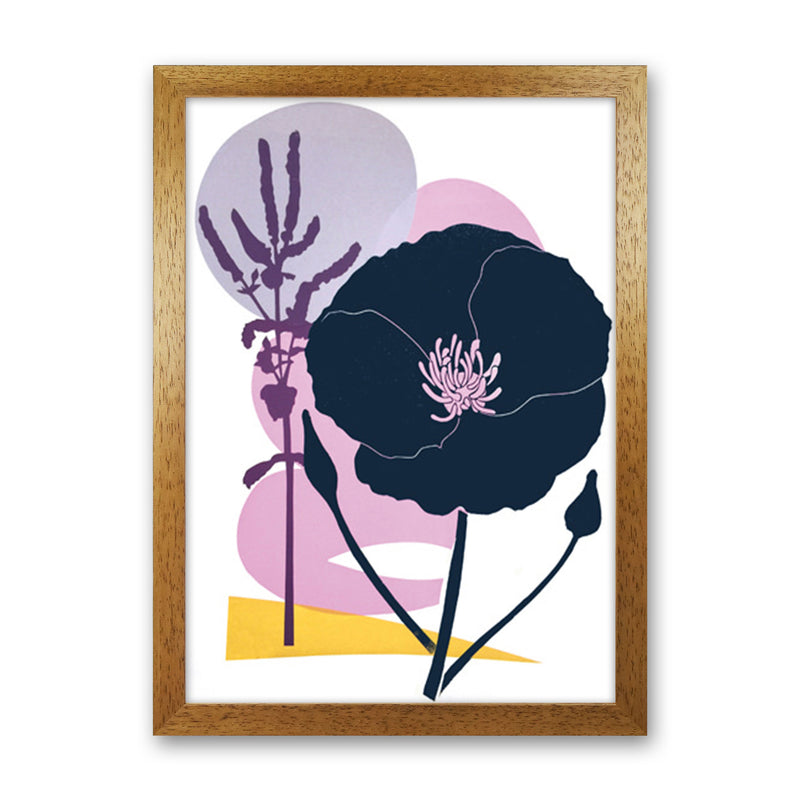 California Poppy postcard Art Print by Kate Heiss Oak Grain