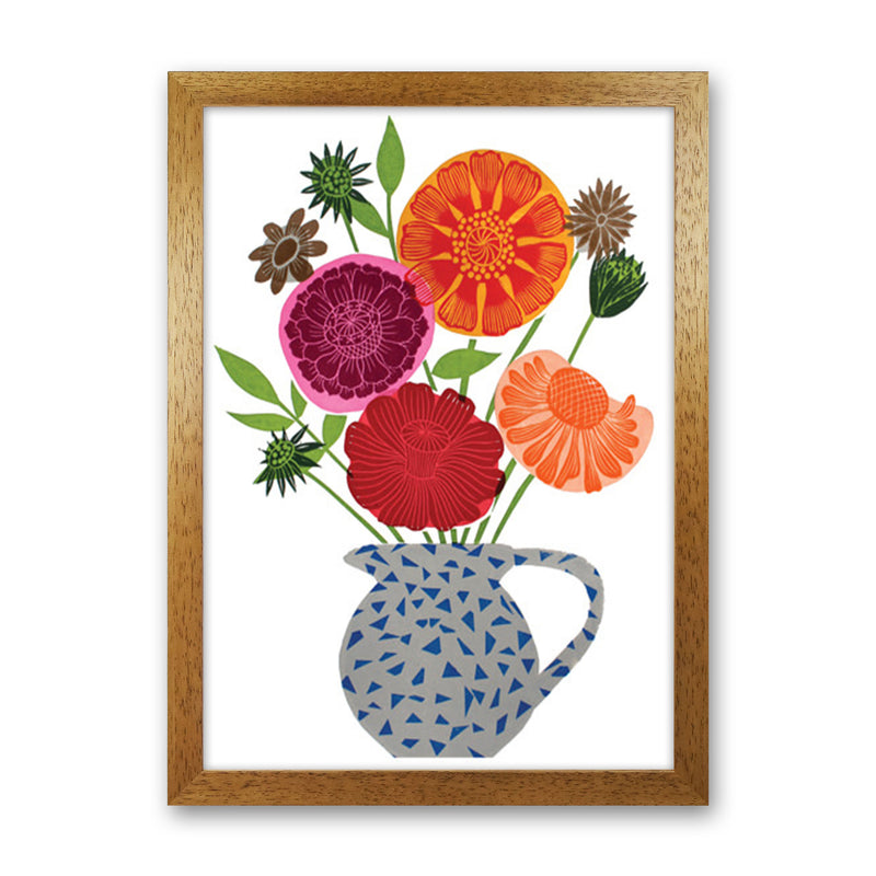 Big Happy Vase Art Print by Kate Heiss Oak Grain