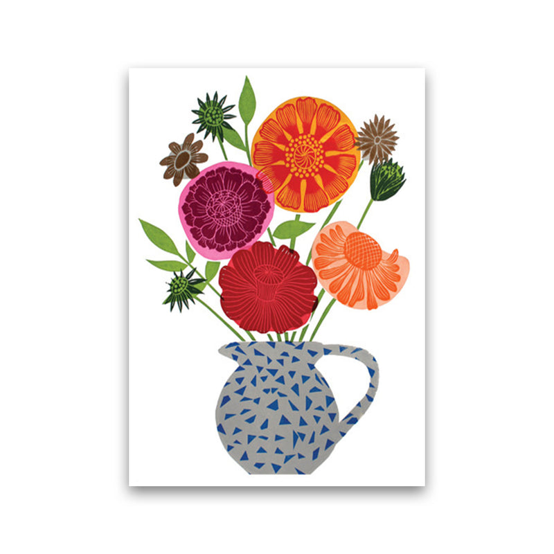 Big Happy Vase Art Print by Kate Heiss Print Only