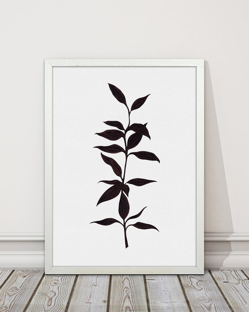 Inked Bamboo Botanical Art Print by Kookiepixel
