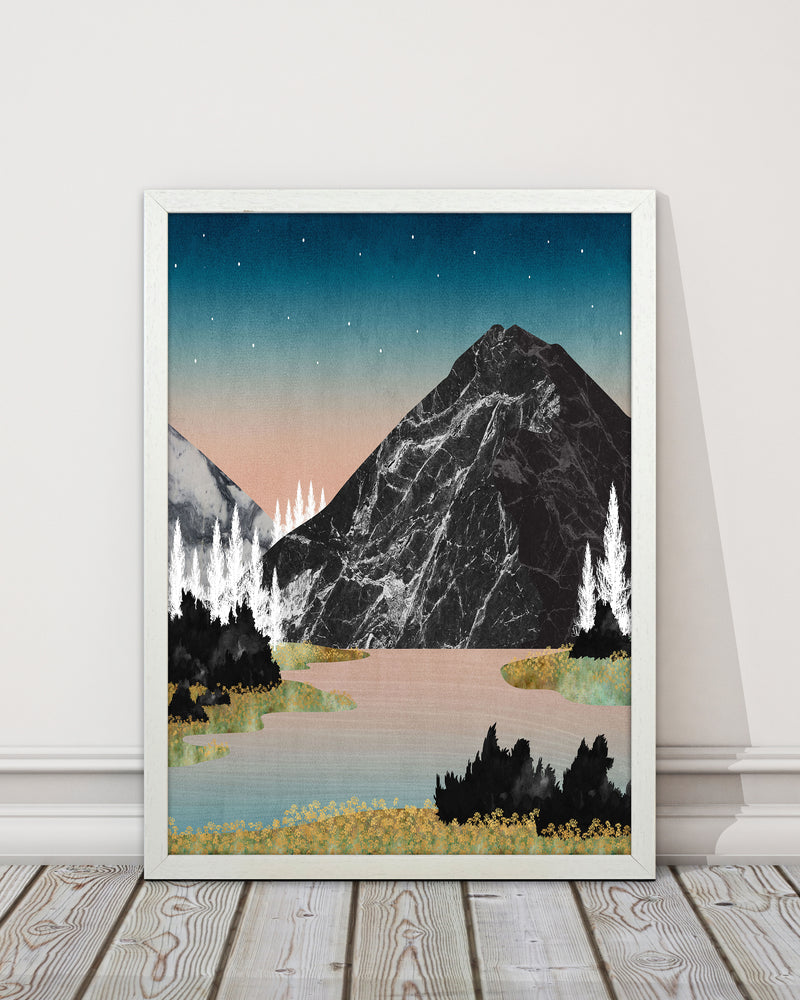 The Lake Art Print by Kookiepixel