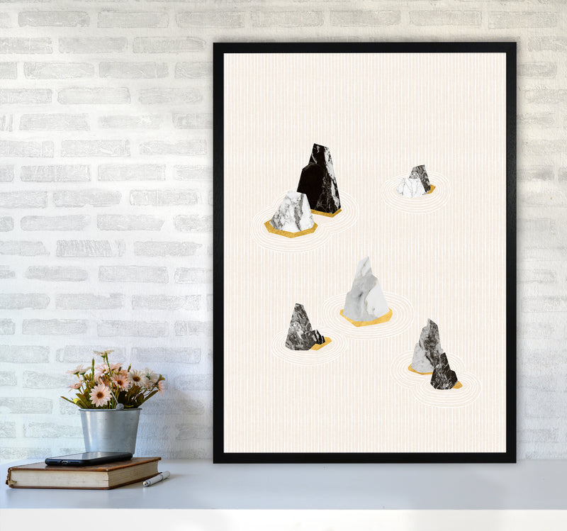 Rock Formation No 2 Art Print by Kookiepixel A1 White Frame