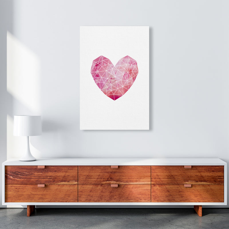 Wire Heart Art Print by Kookiepixel A1 Canvas