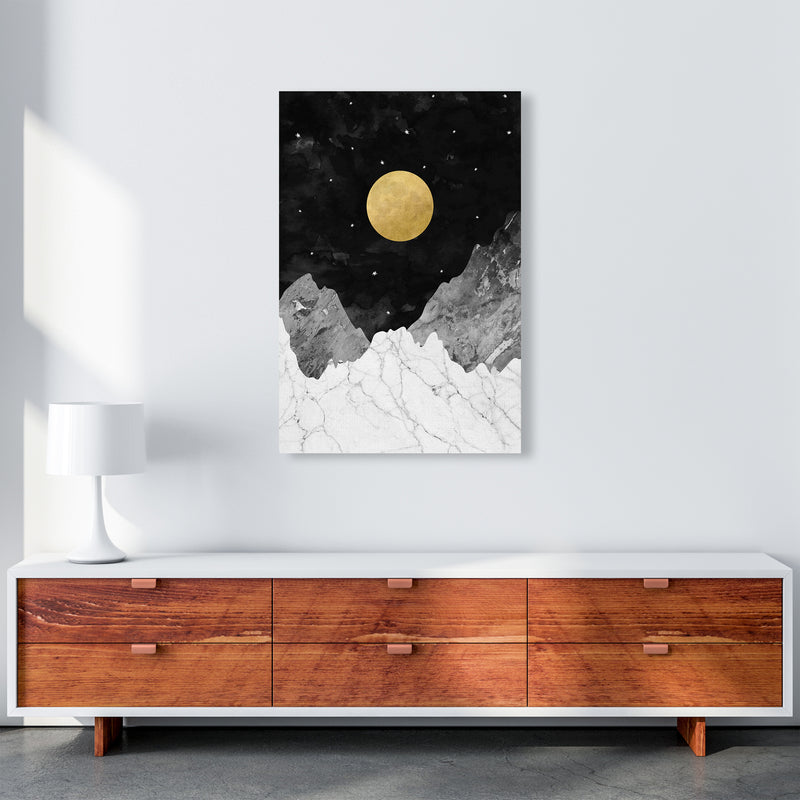 Moon and Stars Landscape Art Print by Kookiepixel A1 Canvas