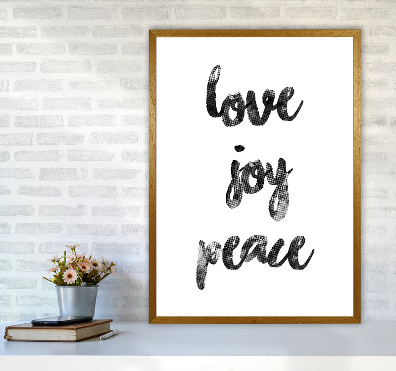 Love Joy Peace Quote Art Print by Kookiepixel A1 Print Only