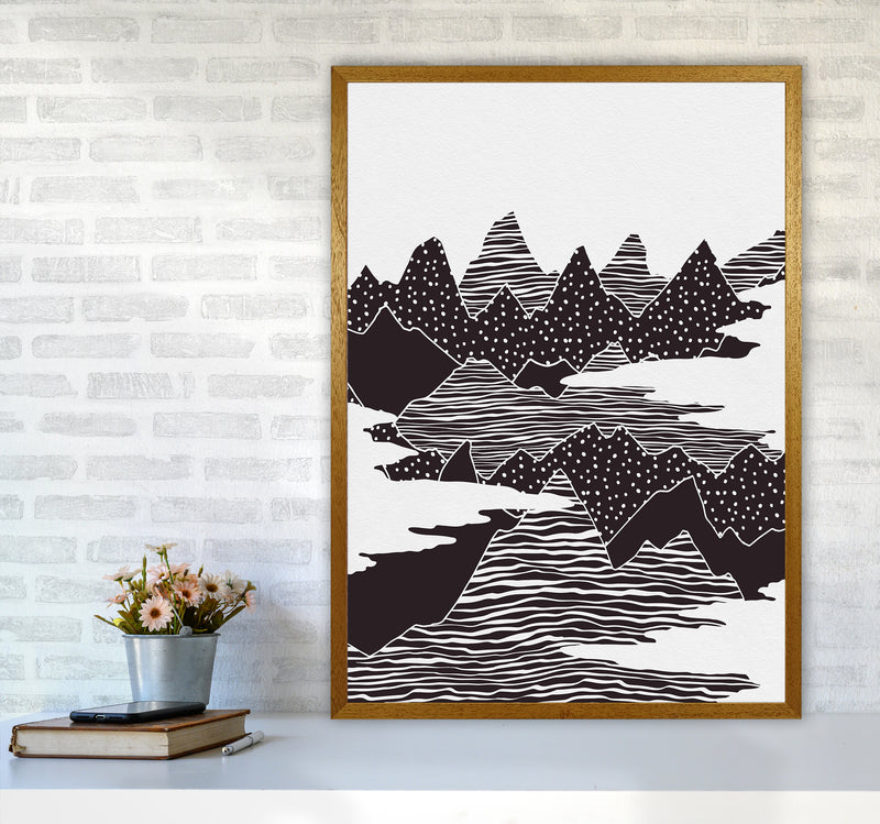 The Peaks Landscape Art Print by Kookiepixel A1 Print Only