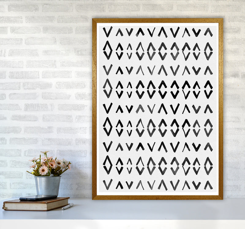 Scandi Print No 2 Abstract Art Print by Kookiepixel A1 Print Only